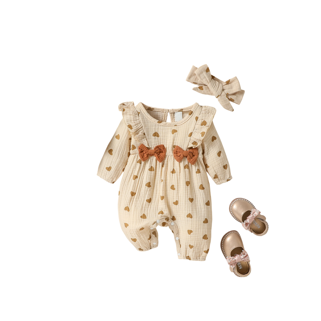 Combinaison pour filles en coton doux