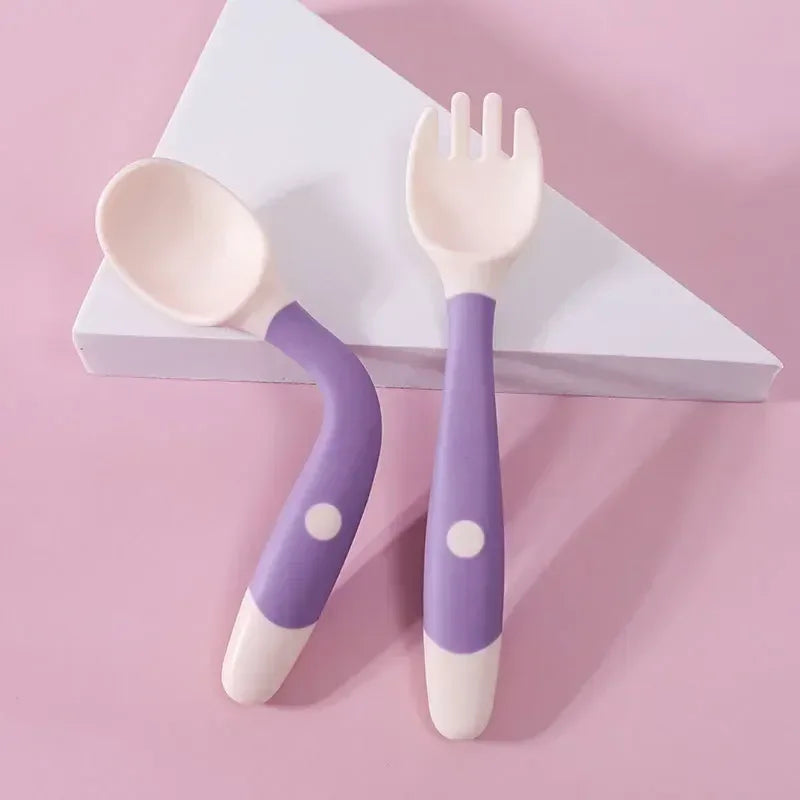 Cuillère et fourchette souple