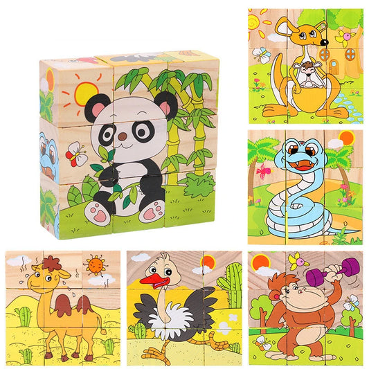 Puzzle en bois cube