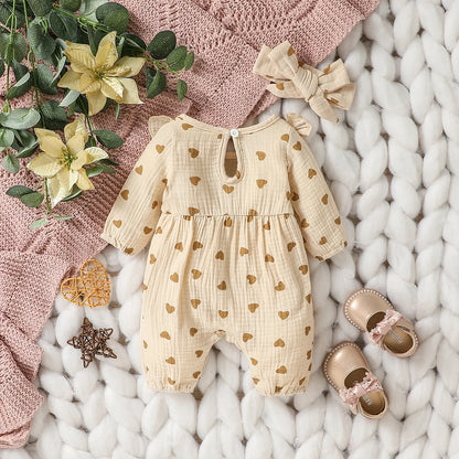 Combinaison pour filles en coton doux