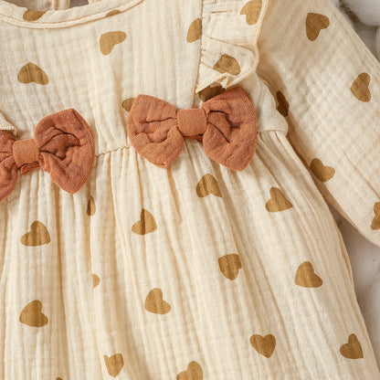 Combinaison pour filles en coton doux