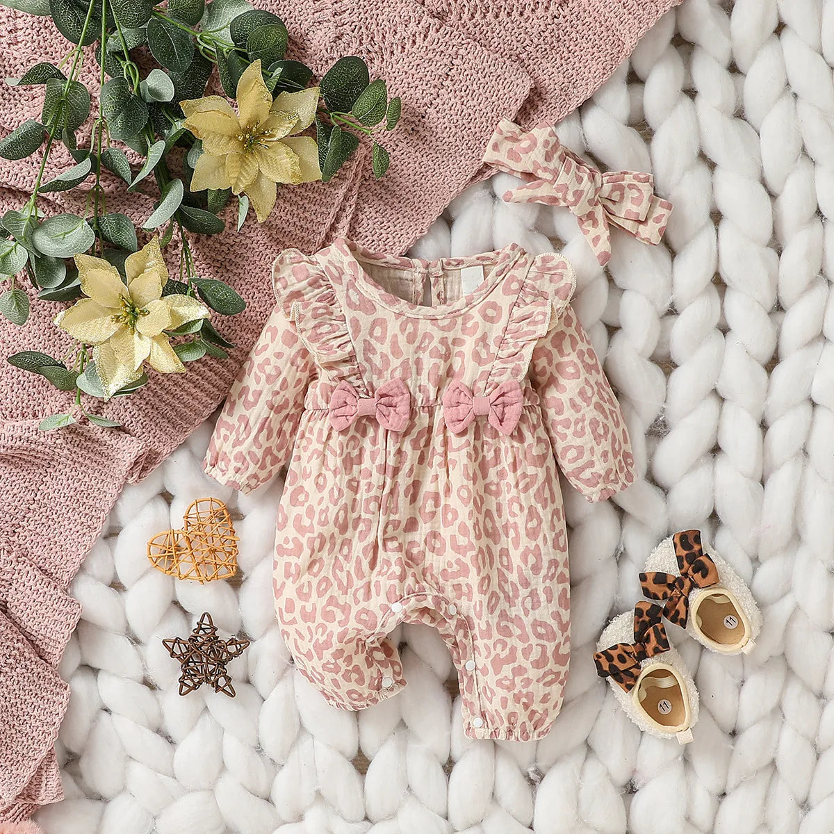 Combinaison pour filles en coton doux