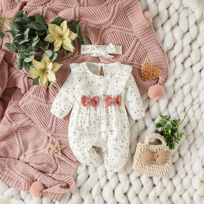 Combinaison pour filles en coton doux