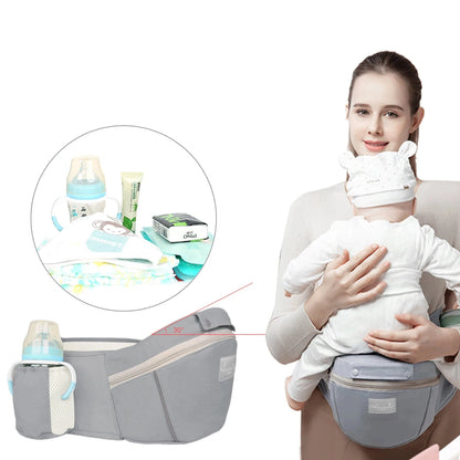 Porte bébé ergonomique en siège et compartiments